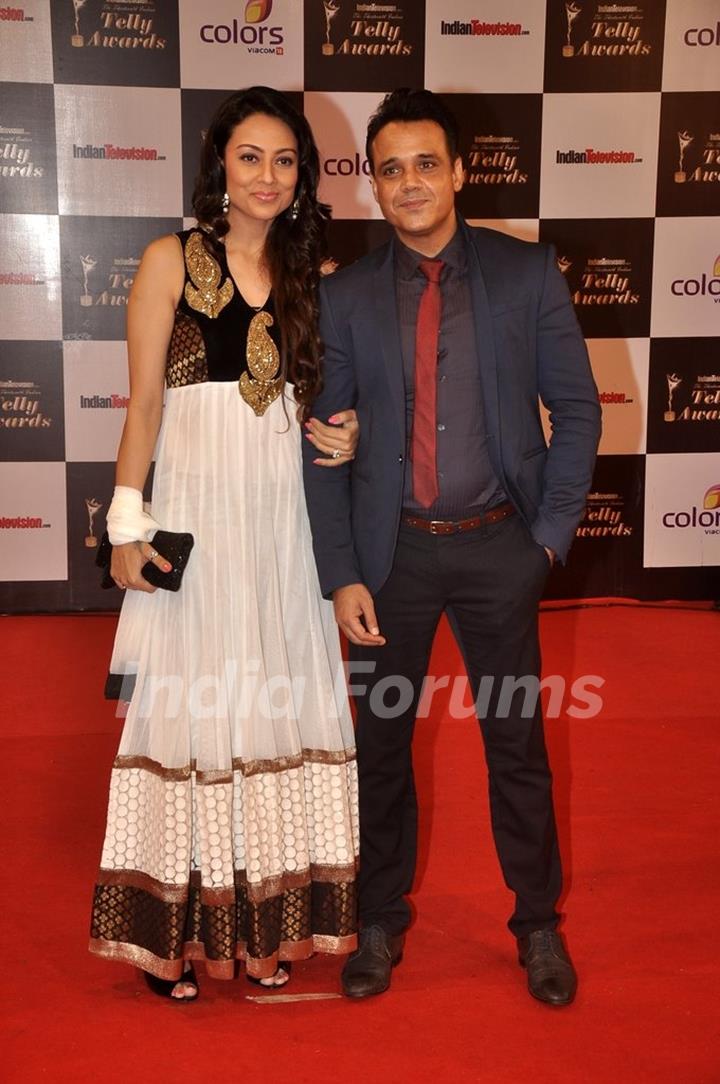 Yash Tonk and Gauri Tonk at the Indian Telly Awards