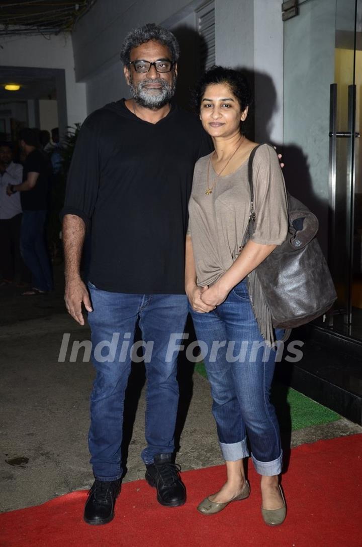 R. Balki & Gauri Shinde were seen at the Special Screening of Finding Fanny