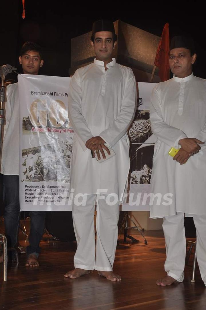 Pankaj Vishnu was at the Launch of the Film 'Godse'