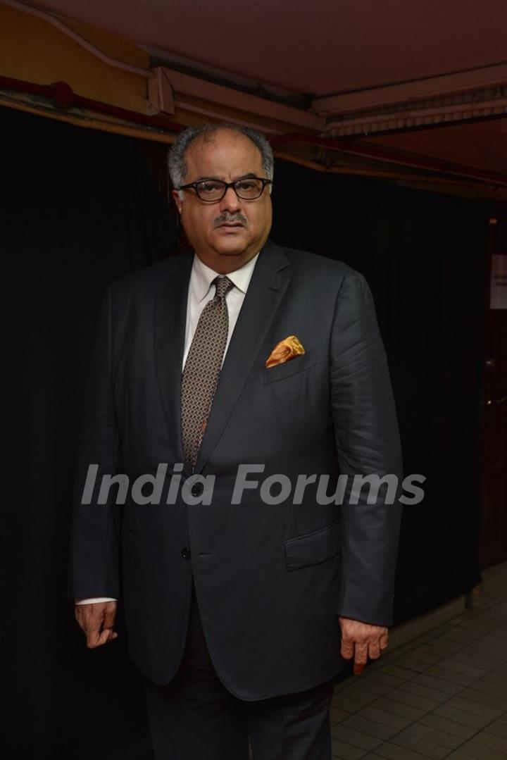 Boney Kapoor poses for the media at Mircromax SIIMA Awards Day 1