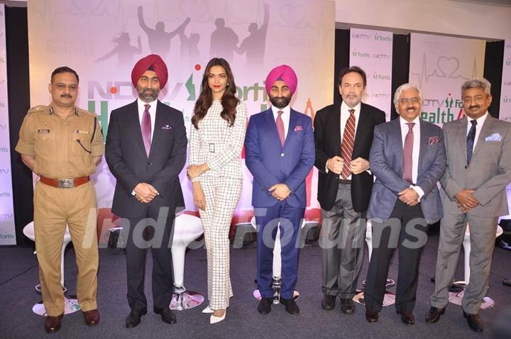 Deepika Padukone at the Launch of NDTV and Fortis Health Care for You Campaign