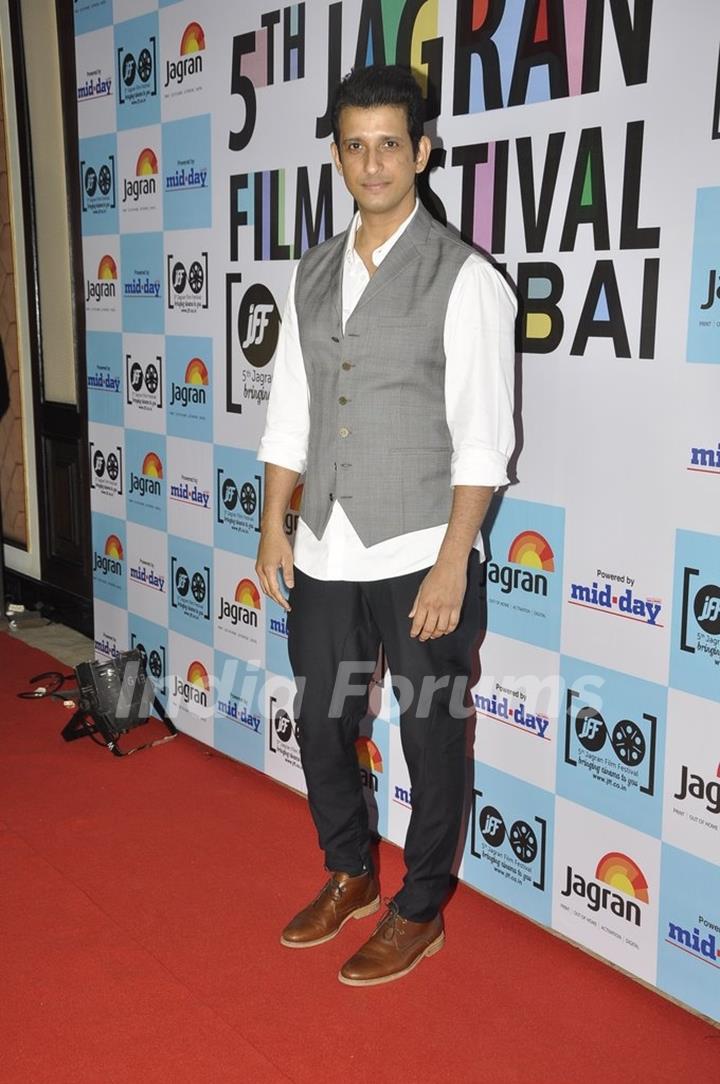 Sharman Joshi poses for the media at 5th Jagran Film Festival Mumbai