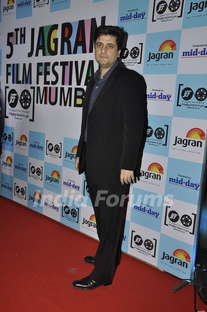 Goldie Behl poses for the media at 5th Jagran Film Festival Mumbai