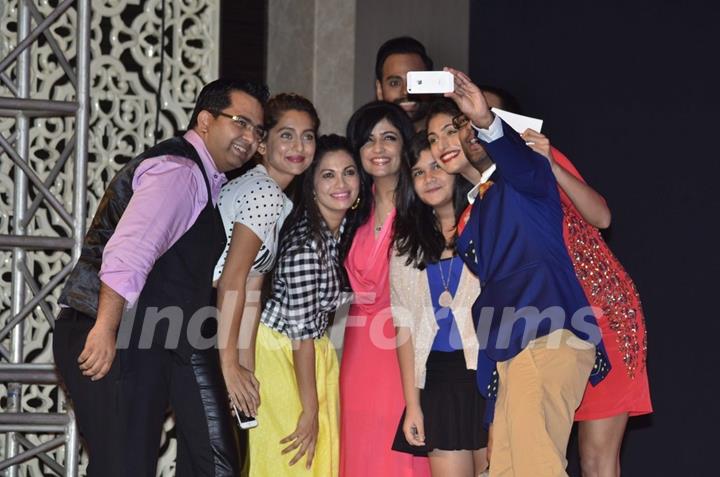 Celebs click a selfie at the Launch of 'Fame Fashion Network'