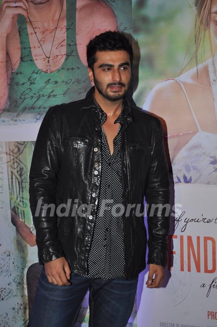 Arjun Kapoor poses for the media at the Success Bash of Finding Fanny