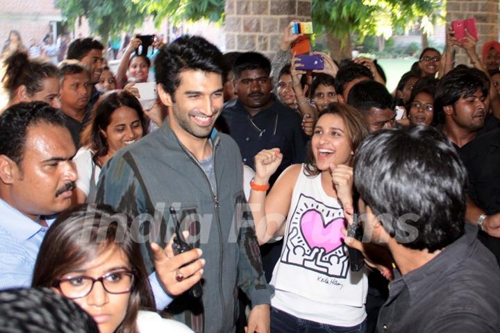 Parineeti and Aditya Promote Daawat-e-Ishq in Delhi