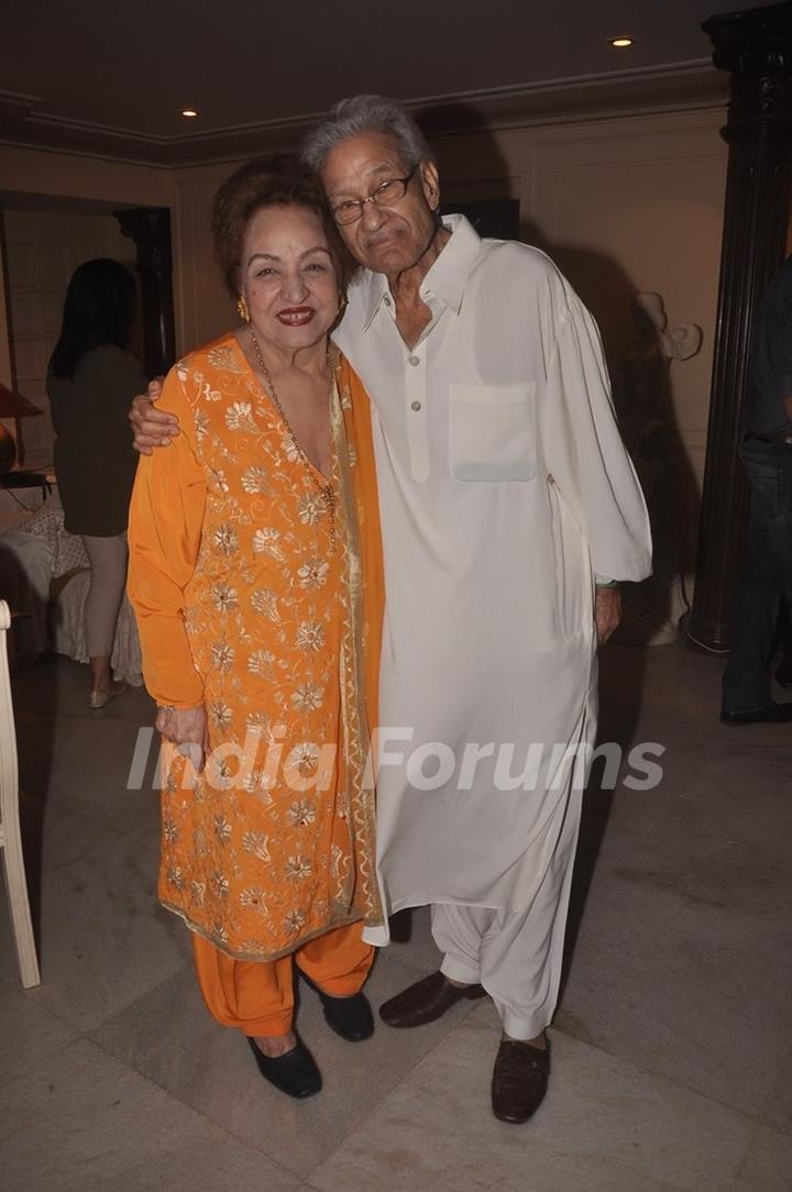 Rajkumar Kohli poses with wife Nishi at his Birthday Bash