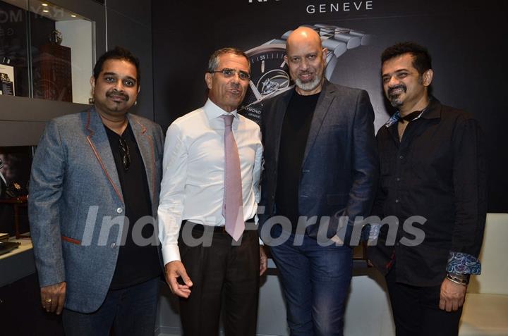 Shankar Mahadevan, Ehsaan Noorani and Loy Mendosa at the Launch of Raymond Weil Store