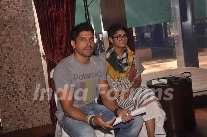 Farhan Akhtar and Kiran Rao snapped at the Launch of 16th Mumbai Film Festival