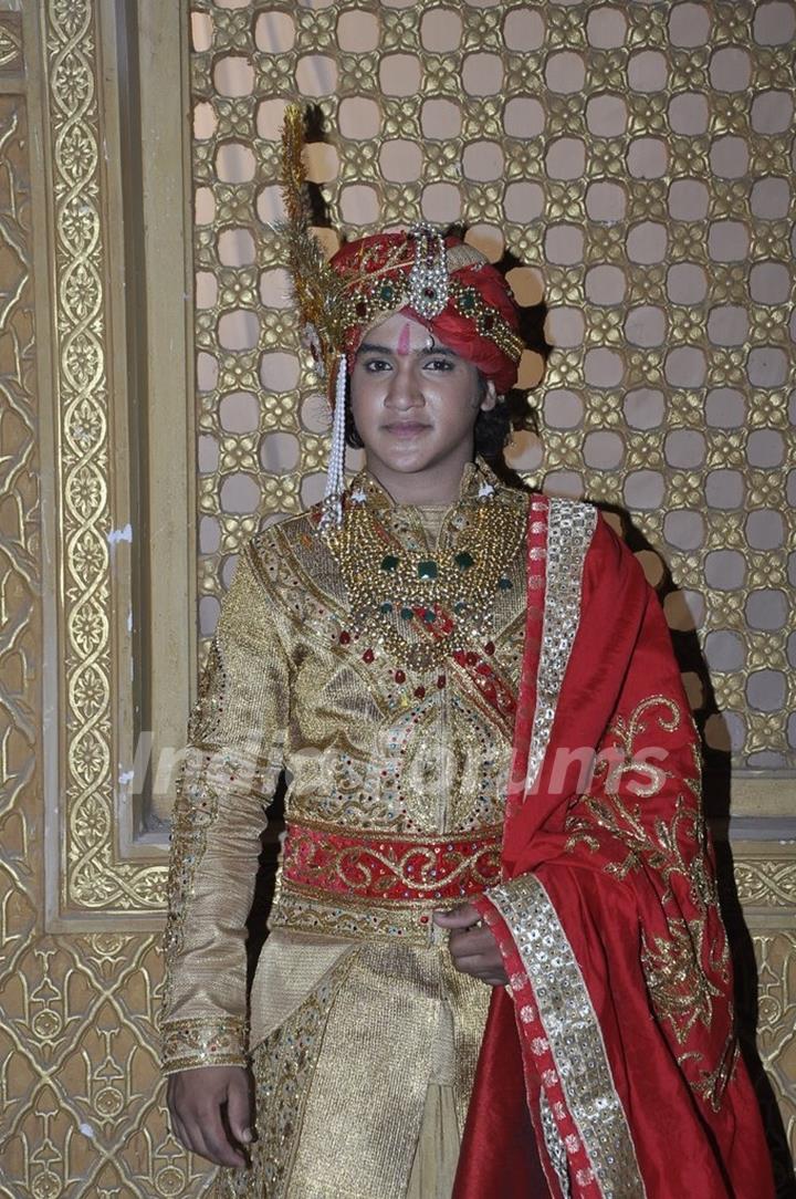 Faisal Khan as Kunwar Pratap poses for the camera at their Royal Rajputana Wedding