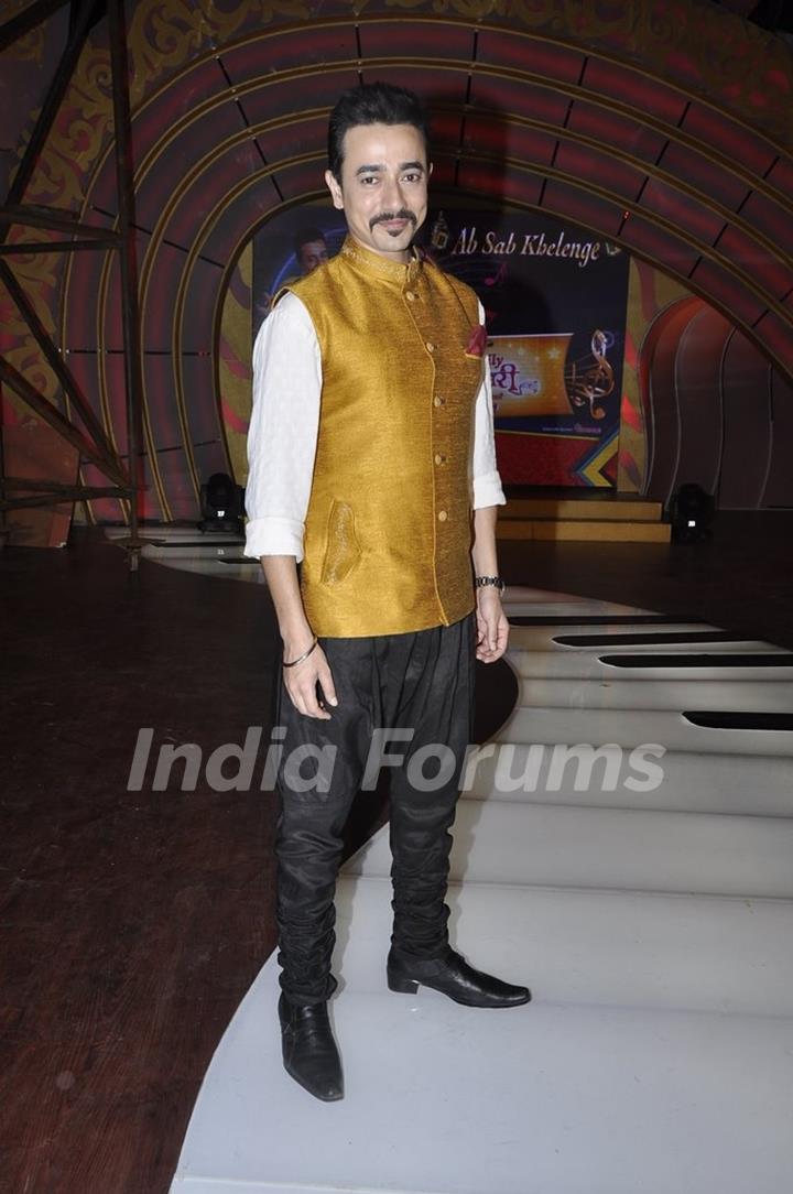 Mantra poses for the media at the Launch of SAB TV's New Show 'Family Antakshari'