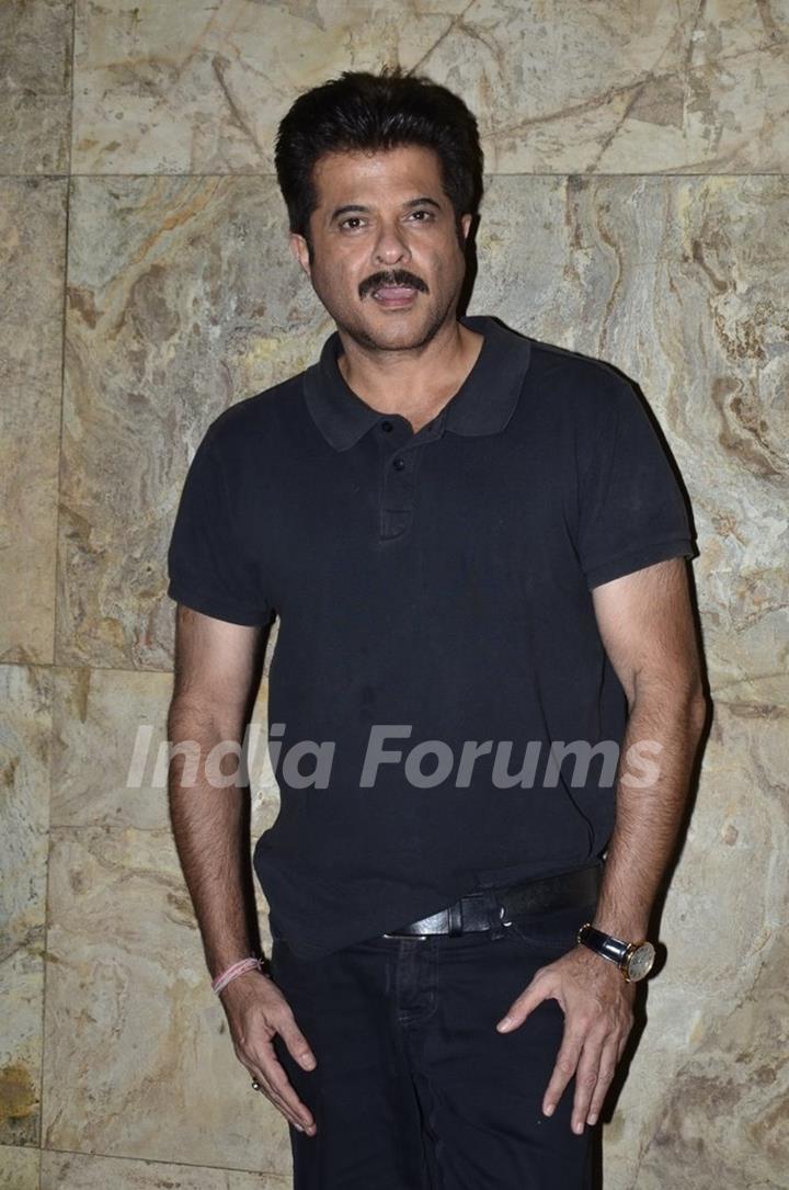 Anil Kapoor poses for the media at the Special Screening of Khoobsurat