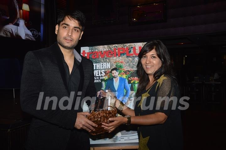 Vivian Dsena felicitated at the Travel Magazine Cover Launch