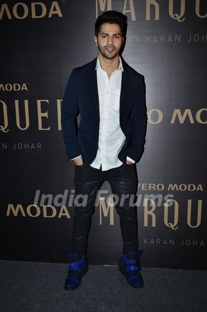 Varun Dhawan poses for the media at the Launch of Vero Moda MARQUEE Collection