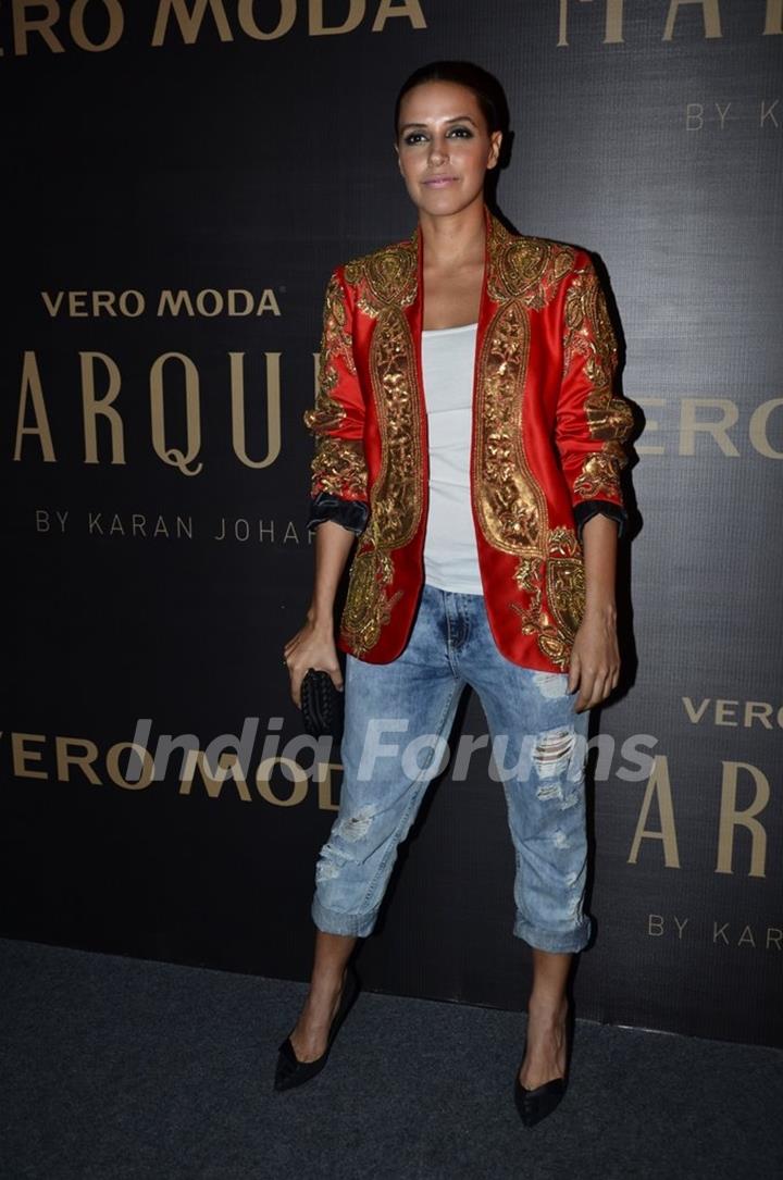 Neha Dhupia poses for the media at the Launch of Vero Moda MARQUEE Collection