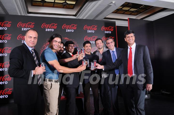 Farhan Akhtar at the Launch of Coke Zero in India