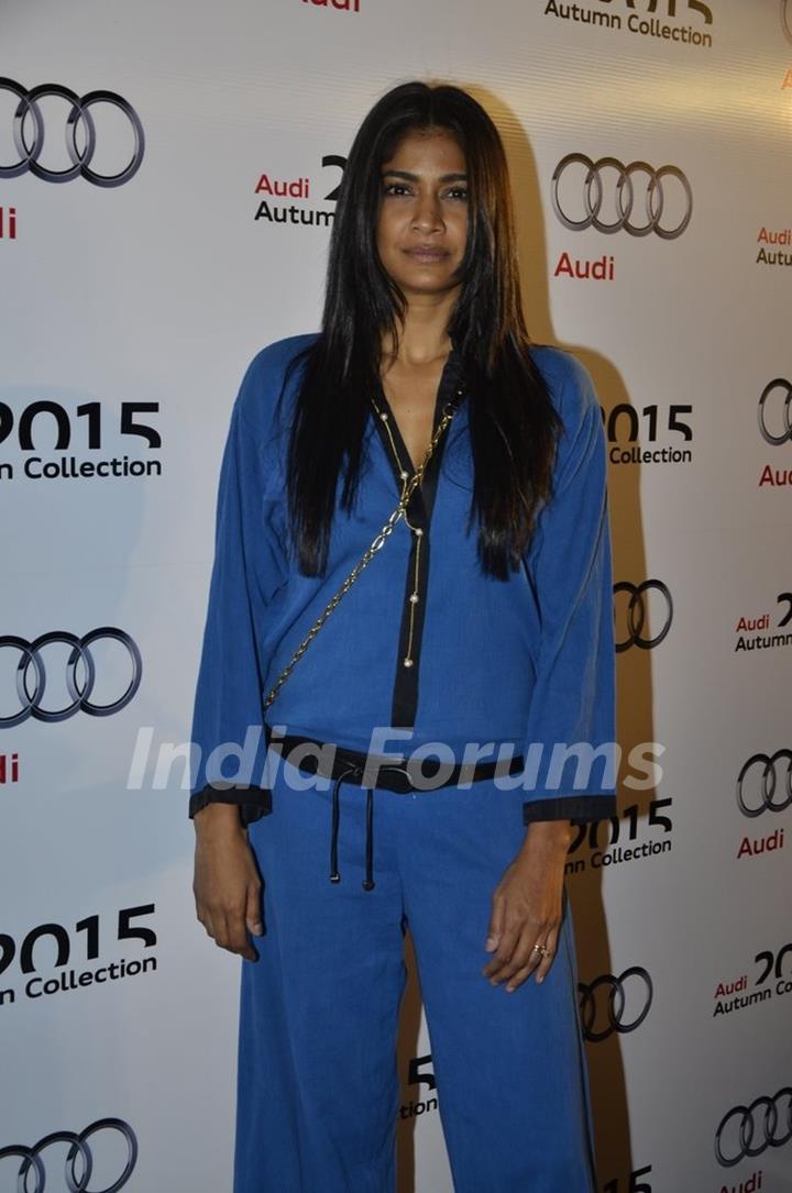 Carol Gracias poses for the media at Varun Bahl Show for Audi