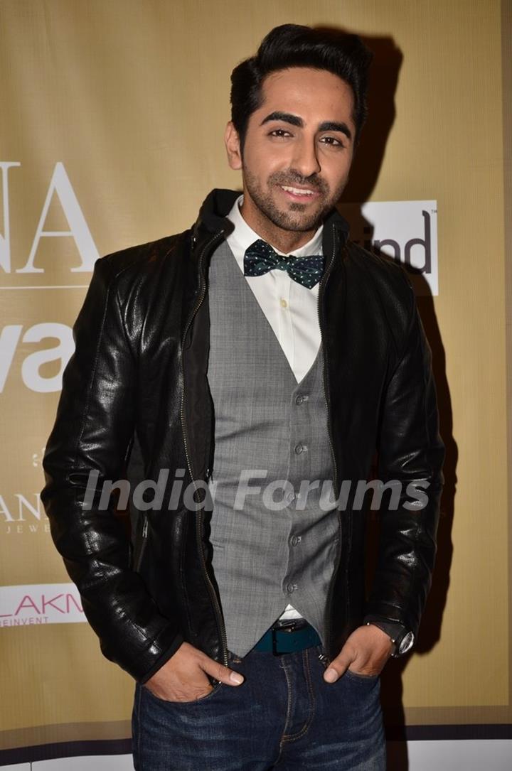 Ayushmann Khurrana poses for the media at the Femina Style Diva 2014 Finals