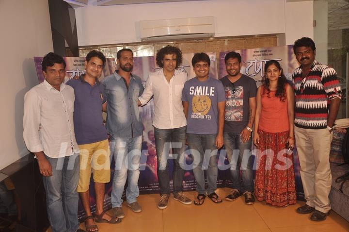 Imtiaz Ali snapped at the Screening of Marathi Movie Taapal