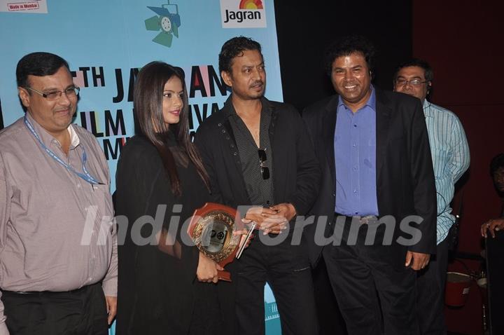 Irrfan Khan and Neetu Chandra at the Launch of 5th Jagran Film Festival