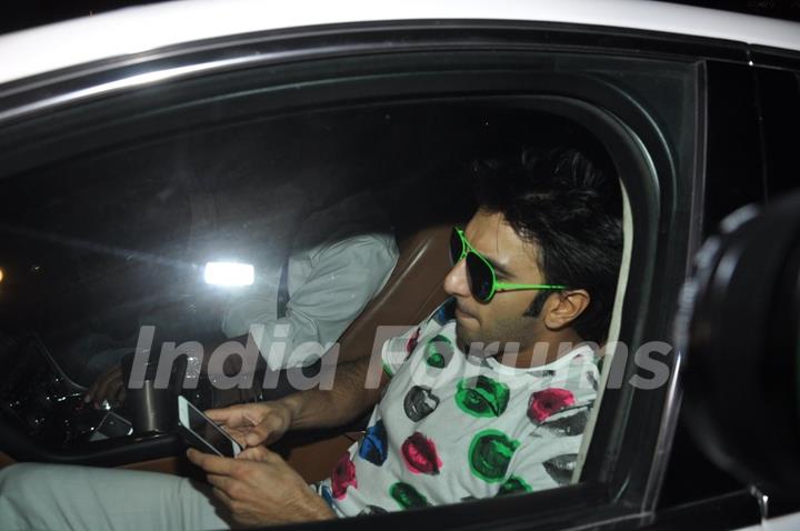 Ranveer Singh snapped at the Completion Bash of Dil Dhadakne Do