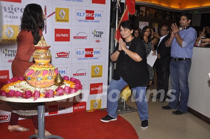 Falguni Pathak snapped at Big FM Studio