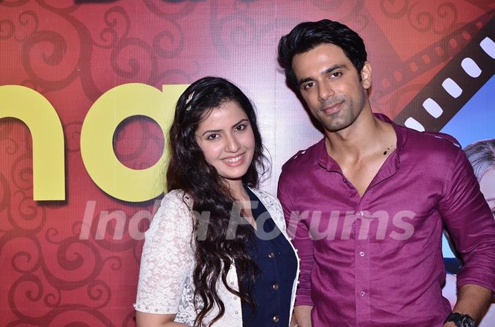 Smriti Kalra and Anuj Sachdeva pose for the media at the Launch of Itti Si Khushi