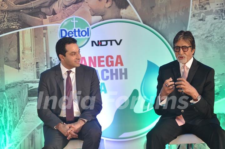 Amitabh Bachchan at Dettol Banega Swachh India Campaign Launch