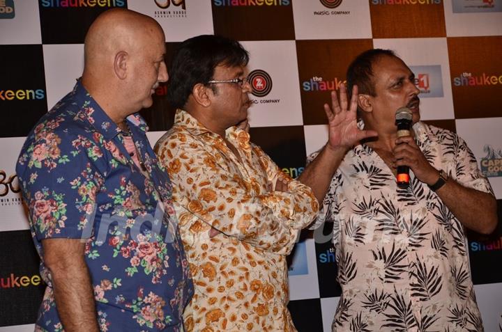 Piyush Mishra addresses the media at the Trailer Launch of The Shaukeens