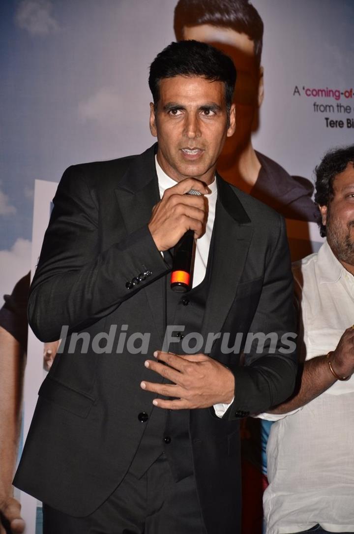 Akshay Kumar addresses the media at the Trailer Launch of The Shaukeens