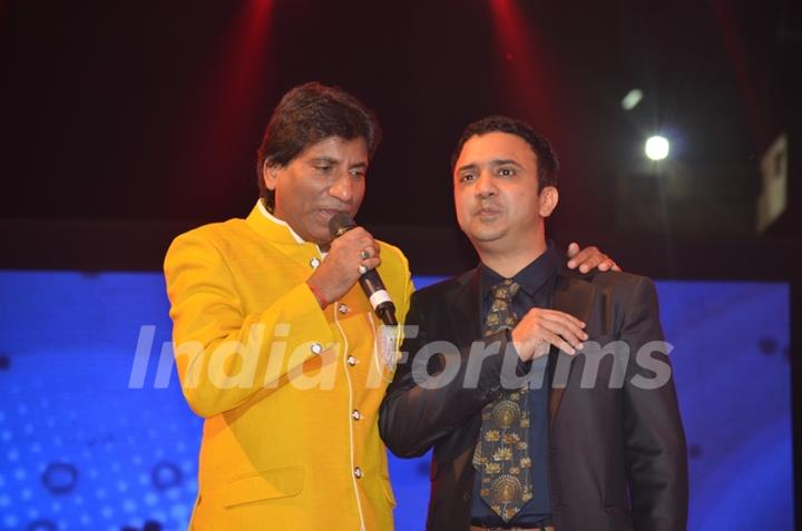 Raju Shrivastav with Ram Sampat at the Music Launch of Ekkees Toppon Ki Salaami