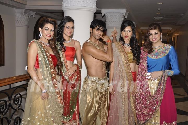 TV Celebs pose for the camera at the Wedding Show by Amy Billiomoria