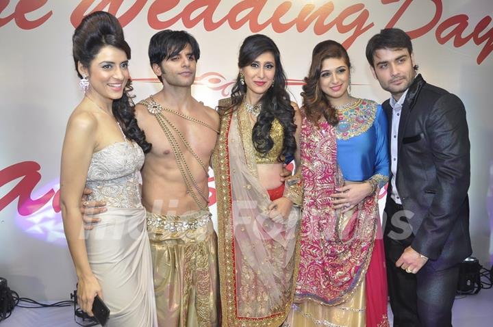 TV Celebs pose for the media at the Wedding Show by Amy Billiomoria