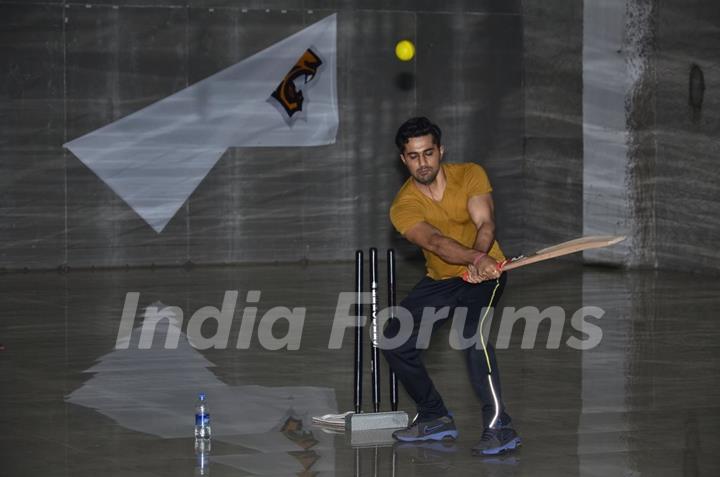 Vishal Karwal snapped at the practice session for a forthcoming Box Cricket League