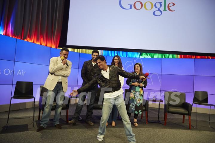 Shah Rukh Khan performs at the Google Headquarters