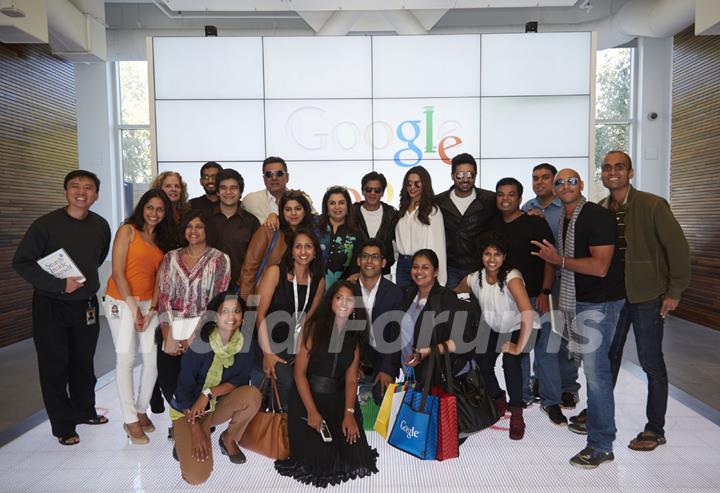 Happy New Year Cast at the Google Headquarters