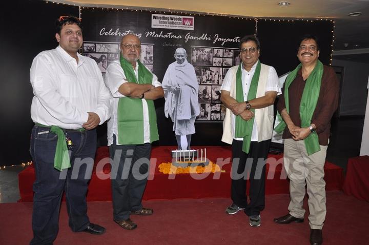 Shubhash Ghai at the Whistling Woods Cleanliness Drive