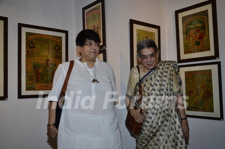 Lalita Lajmi and Kalpana Lajmi at the Promotion of Rang Rasiya with an Art Exhibition