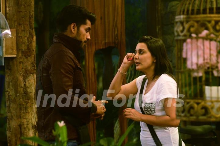 Gautam Gulati and Minissha Lamba at Bigg Boss 8