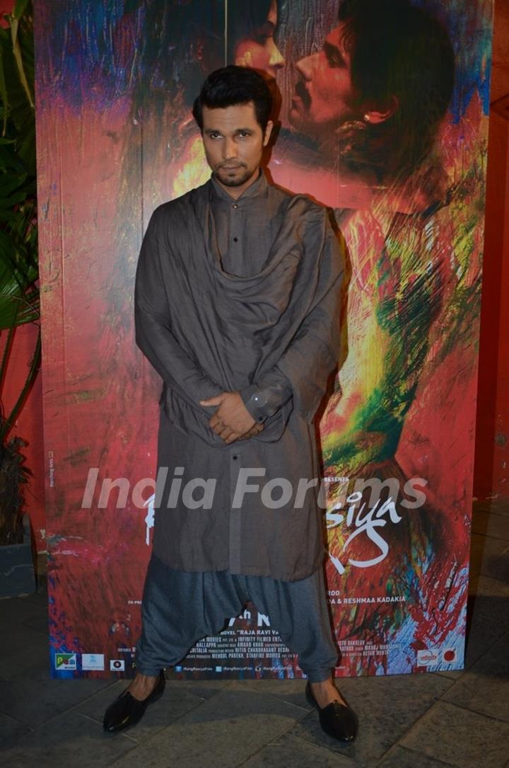 Randeep Hooda was at the Rang Rasiya Fashion Promotions