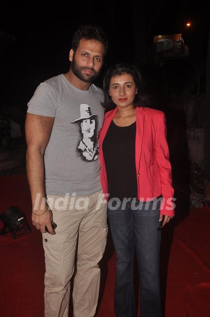 Bikram Saluja and his wife were at Ushma Vaidya's Debut Festive Preview at Dvar