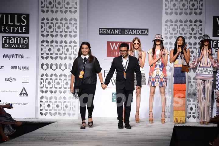 Hemant and Nandita at Wills Lifestyle India Fashion Week Day 1