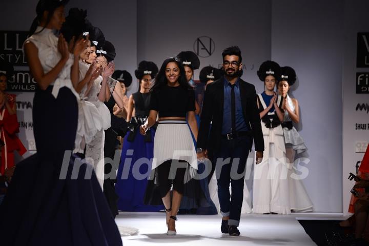 Alpana Neeraj showcase their collection at the Wills Lifestyle India Fashion Week Day 1