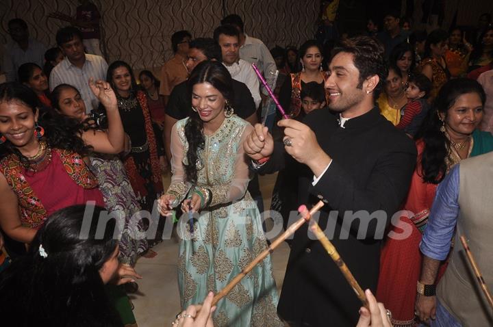 Adhyayan Suman and Sara Loren were spotted at the Annual Garba Celebrations