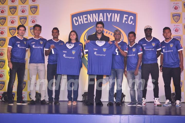 Abhishek Bachchan introduces ISL Chennai FC team