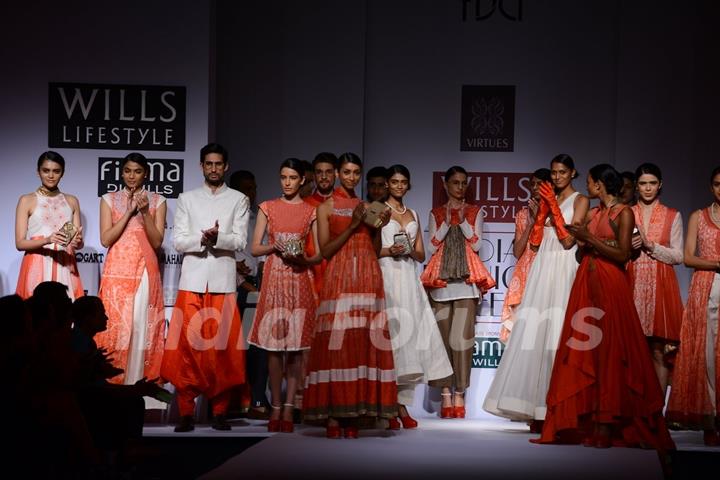 The Virtues show at the Wills Lifestyle India Fashion Week Day 2