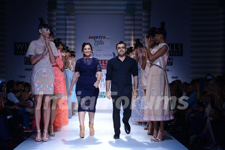 Pankaj & Nidhi at the Wills Lifestyle India Fashion Week Day 2