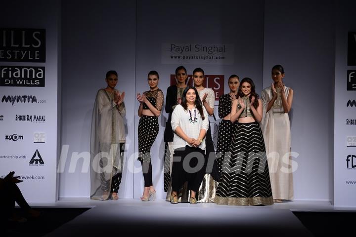 Aditi Rao Hydari walks the ramp for Payal Sinhal at the Wills Lifestyle India Fashion Week Day 3