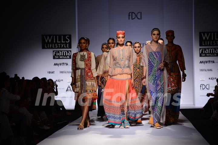 Tanvi Kedia showcases her collection at the Wills Lifestyle India Fashion Week Day 3