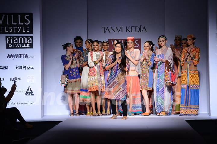 Tanvi Kedia showcases her collection at the Wills Lifestyle India Fashion Week Day 3